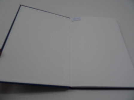 Blauw lederen notitieboek a4