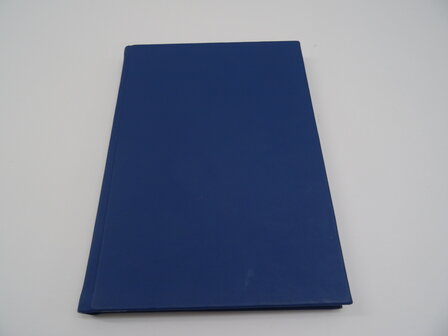 Blauw lederen notitieboek a4