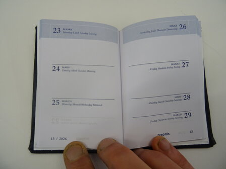 leren zakagenda 2026