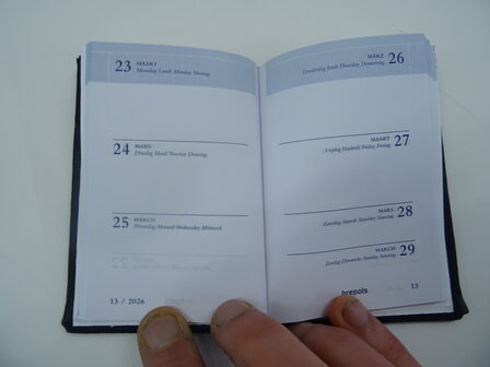 leren zakagenda 2026