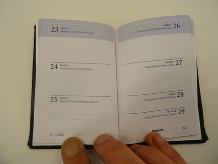 leren zakagenda 2026