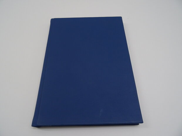 Blauw lederen notitieboek a4