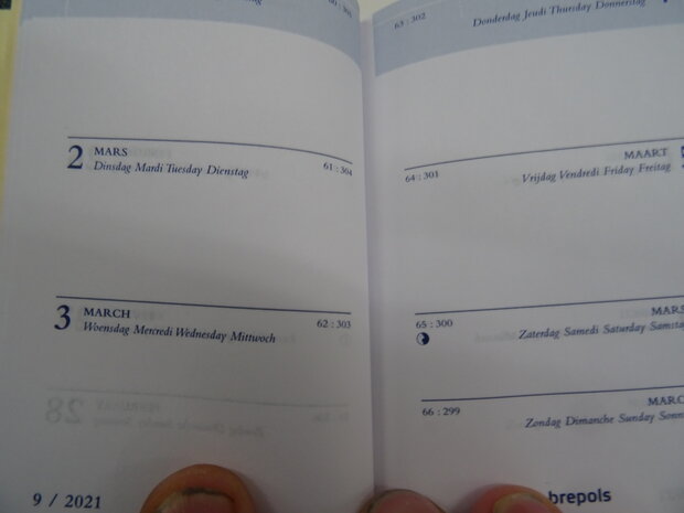 kleine pocketagenda 2021