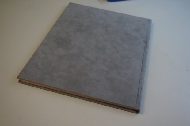 grijs fleece hardcover a4 notitieboek