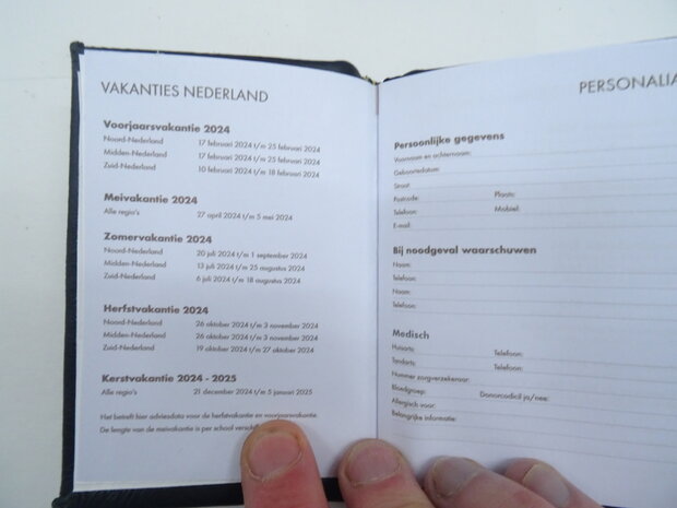pocket diary 2024