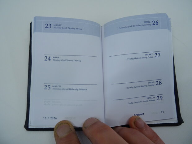 leren zakagenda 2026